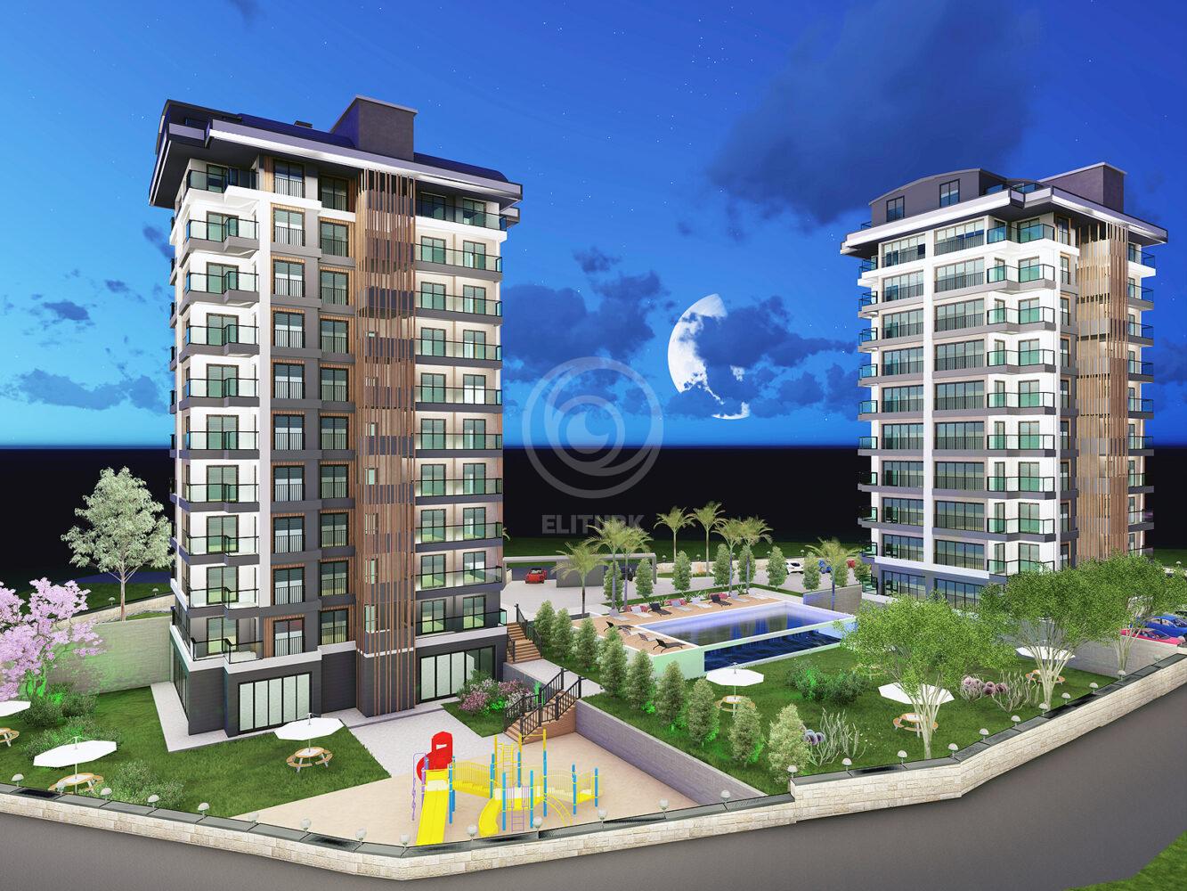 Larin Garden Residence — апартаменты в Турции 2+1 и 3+1 в ЖК с инфраструктурой отеля 5*