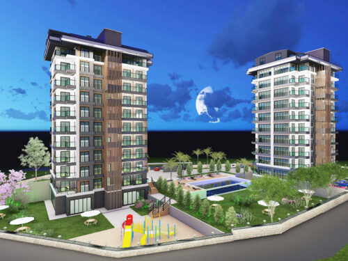 Larin Garden Residence — апартаменты в Турции 2+1 и 3+1 в ЖК с инфраструктурой отеля 5*