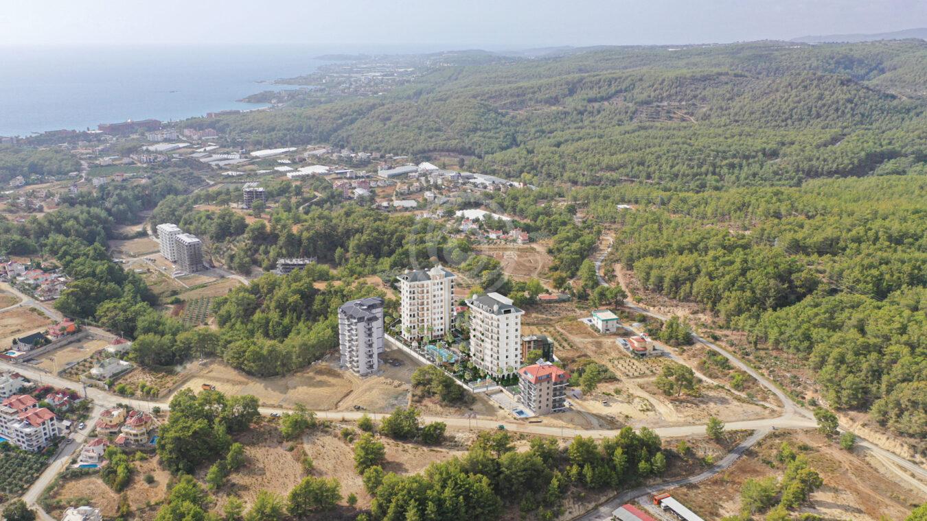 Квартира в Турции с видом на море и сосновый бор: Haypark Hill